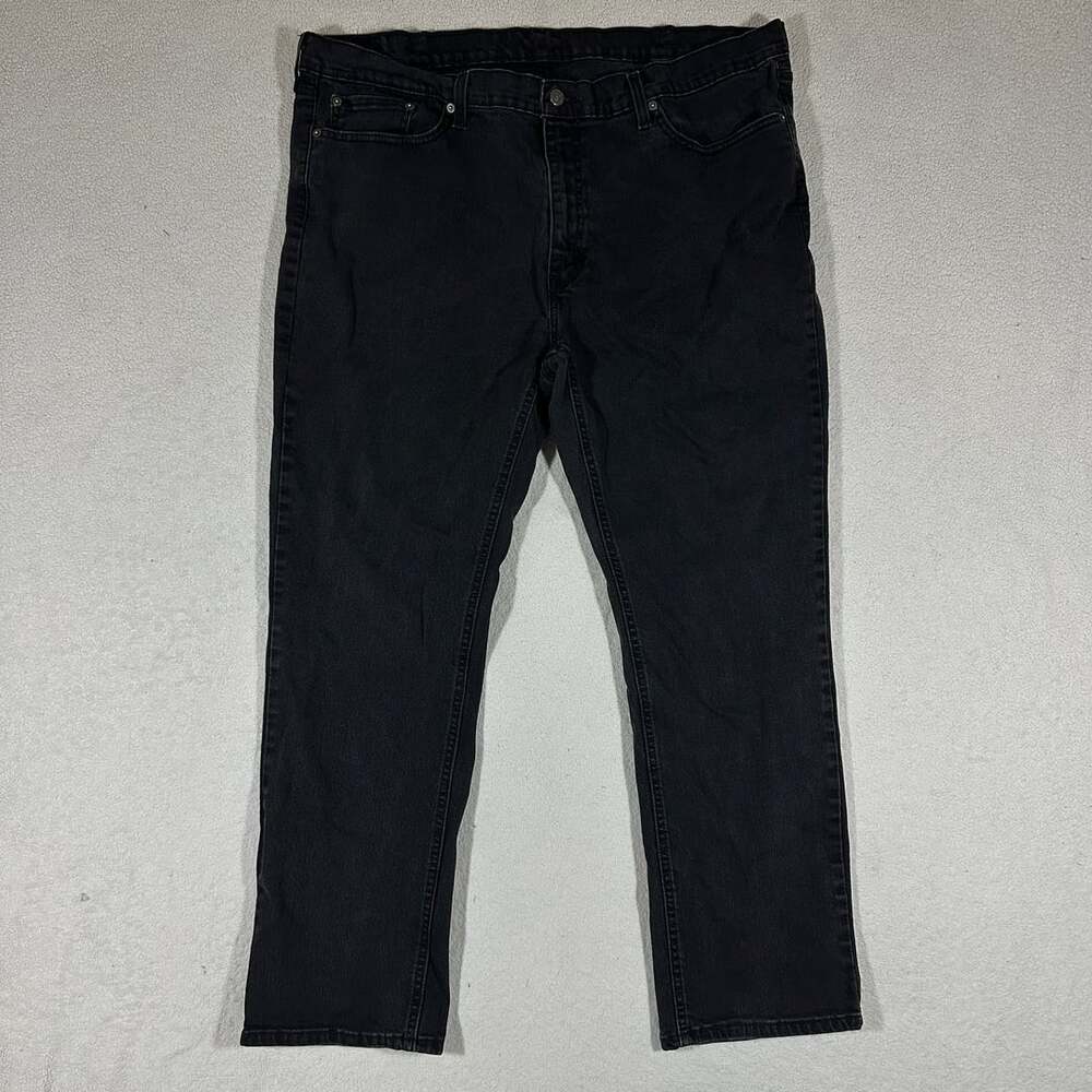 Levi's 541 Athletic Taper Black Jeans Men's W44 L32 Stretch Denim Pants